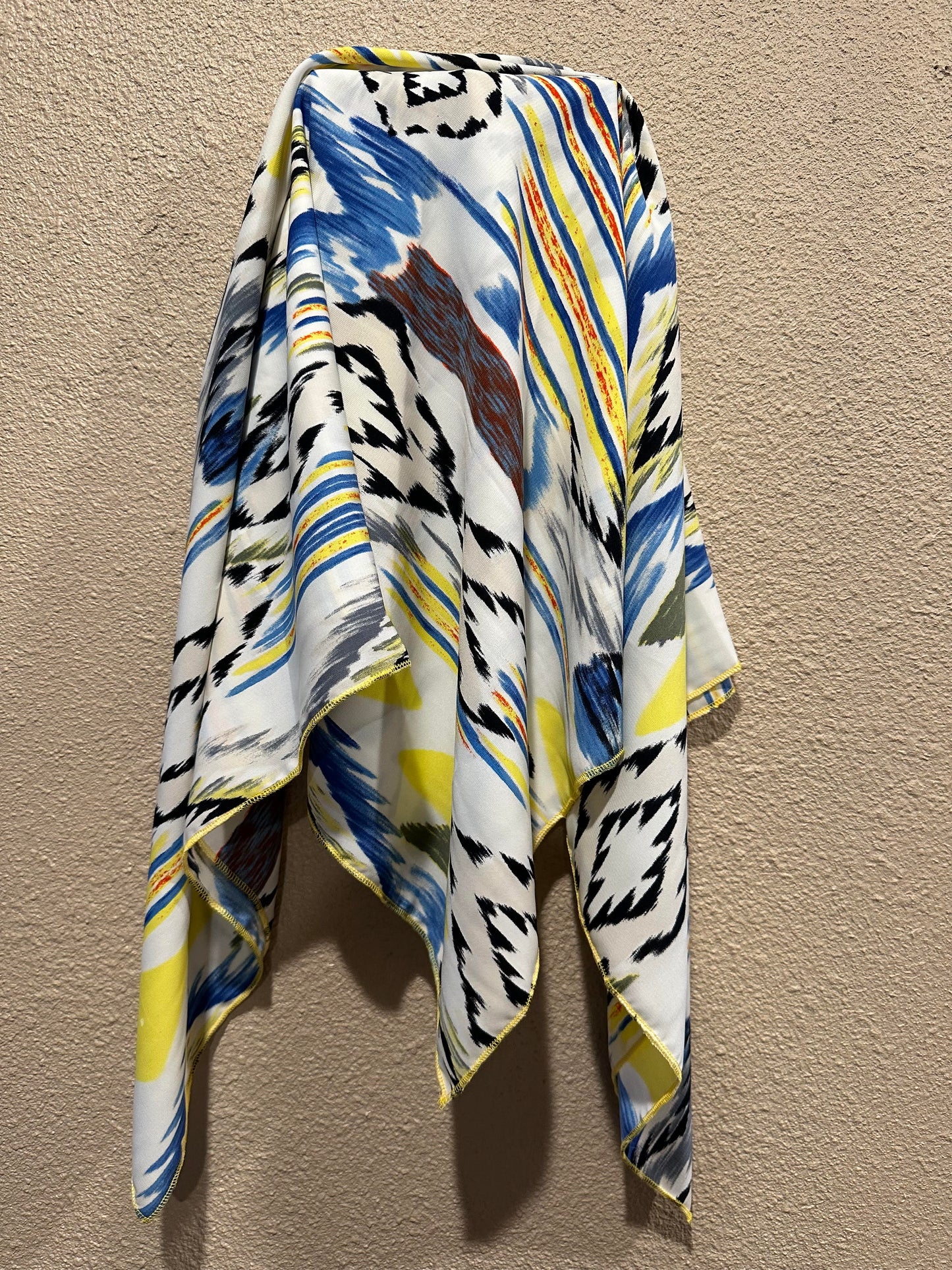 Navy and yellow tribal Aztec
