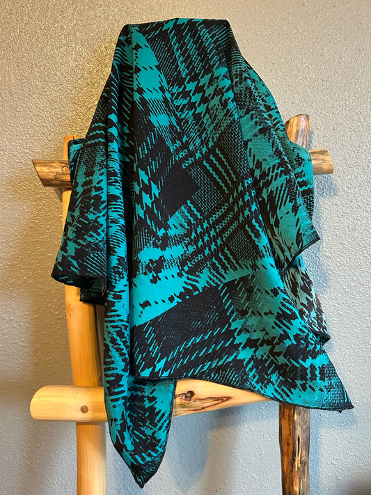 Black and Aqua Tribal