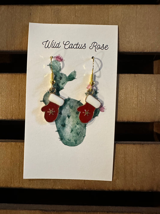 Christmas Glove Earrings