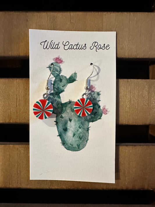 Peppermint Swirl Earrings